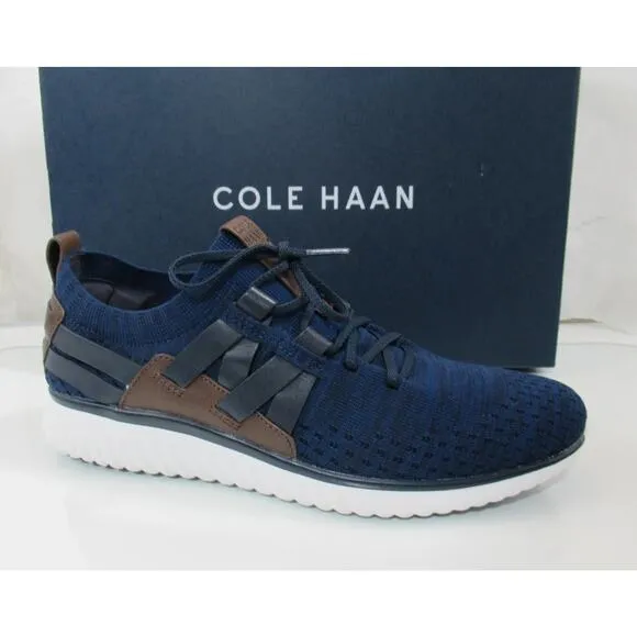 Men's Cole Haan Grand Motion Woven Stitchlite Sneakers Shoes Navy Ink Size 8.5
