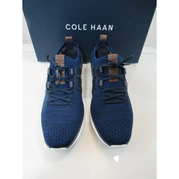Men's Cole Haan Grand Motion Woven Stitchlite Sneakers Shoes Navy Ink Size 8.5