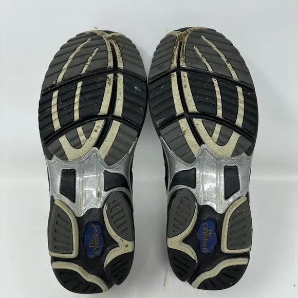 Men's Dr. Comfort Winner Walking Black Leather Diabetic Shoes 5710 Size 11.5M