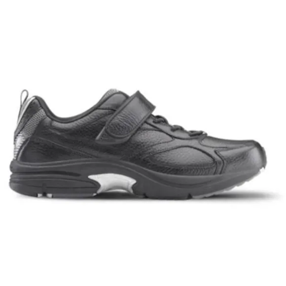 Men's Dr. Comfort Winner Walking Black Leather Diabetic Shoes 5710 Size 11.5M