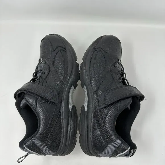 Men's Dr. Comfort Winner Walking Black Leather Diabetic Shoes 5710 Size 11.5M