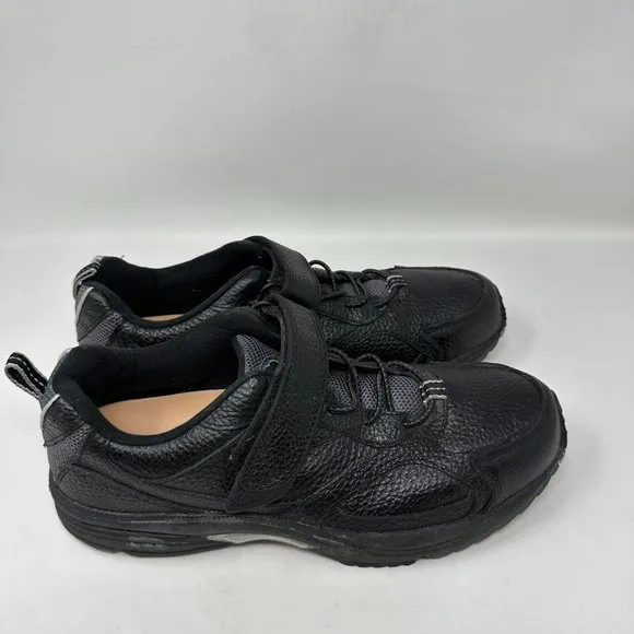 Men's Dr. Comfort Winner Walking Black Leather Diabetic Shoes 5710 Size 11.5M