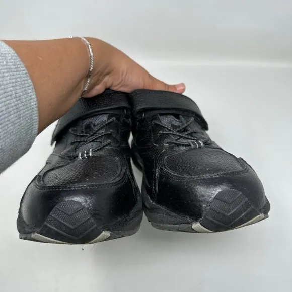 Men's Dr. Comfort Winner Walking Black Leather Diabetic Shoes 5710 Size 11.5M