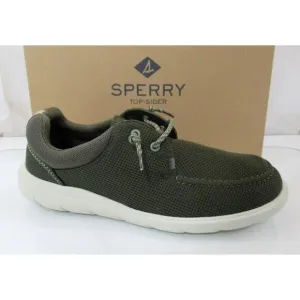 Men's Sperry Top Sider Captain's Mocassin Oxford Sneakers Mesh Green Size 11