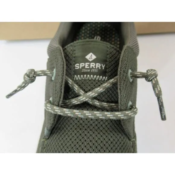 Men's Sperry Top Sider Captain's Mocassin Oxford Sneakers Mesh Green Size 11