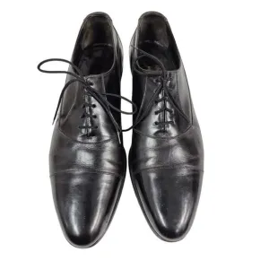 Mens Vtg The Florsheim Dress Shoes Black leather 9B Leather SOles