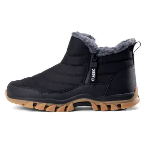 Men's Waterproof Warm Cotton Zipper Ankle Boots ( HOT SALE !!!-60% OFF For a Limited Time )