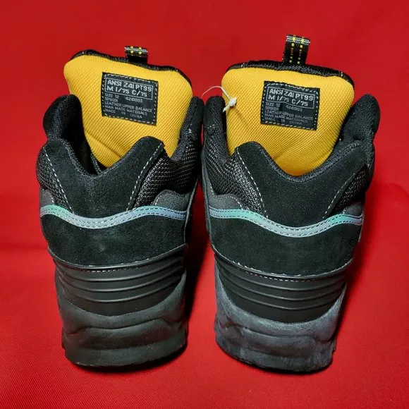 Mens Workload Spiker Black Leather Steele Toe Shoes Size 12 NIB