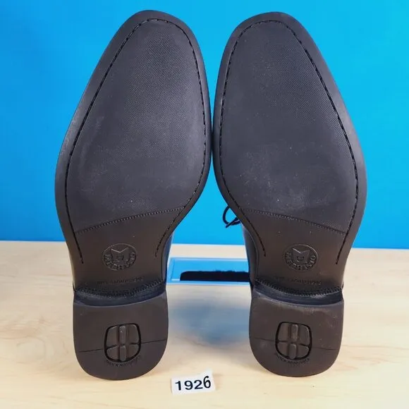 Mephisto Air-Jet Mens Size 11‎ Shoes Black genuine Leather apron toe dress Shoes