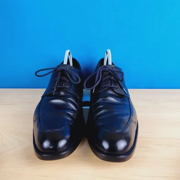 Mephisto Air-Jet Mens Size 11‎ Shoes Black genuine Leather apron toe dress Shoes