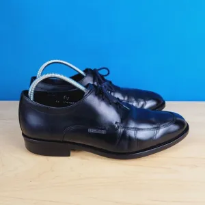 Mephisto Air-Jet Mens Size 11‎ Shoes Black genuine Leather apron toe dress Shoes