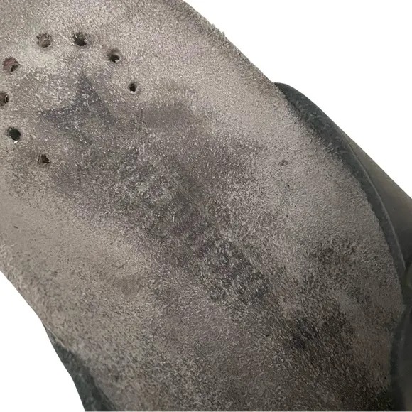 MEPHISTO Helen Slip-On Black Leather Thong Sandals 40