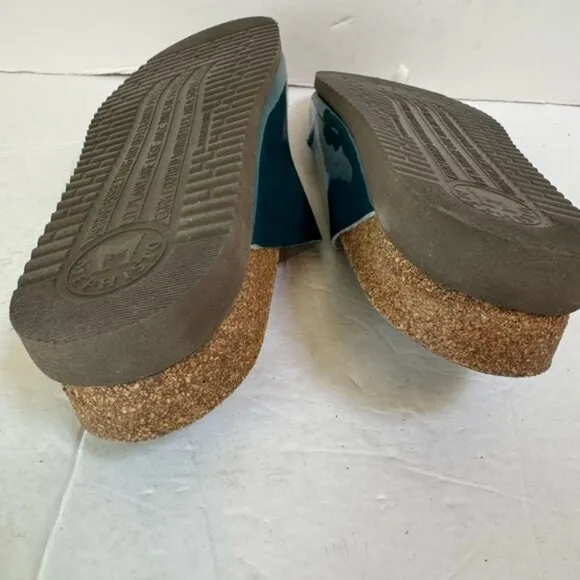 MEPHISTO NEW Hester Leather Cork 2 Buckle Sandals Mules Lightweight Support 11