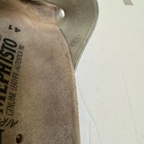 MEPHISTO NEW Hester Leather Cork 2 Buckle Sandals Mules Lightweight Support 11