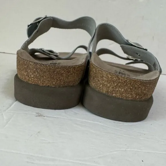 MEPHISTO NEW Hester Leather Cork 2 Buckle Sandals Mules Lightweight Support 11