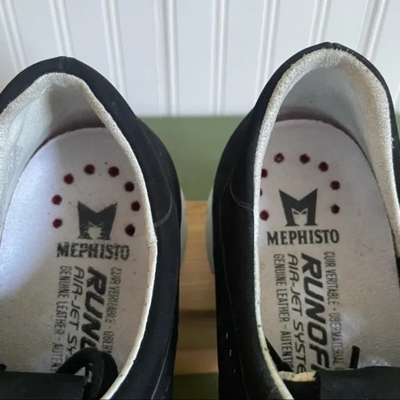 Mephisto YLIANE Nubuck Sneakers In Black