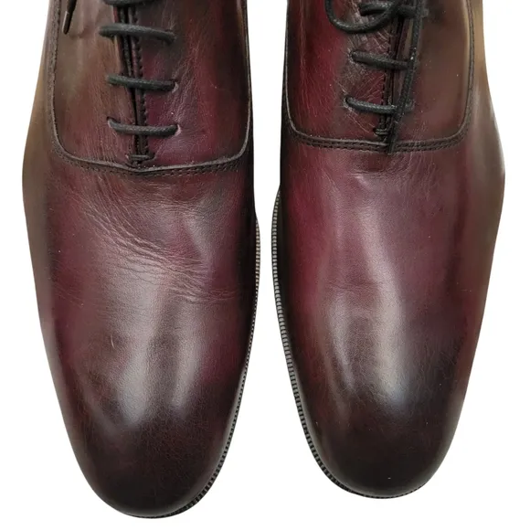 Mercanti Fiorentini Classic Toe Oxford in Burgundy Size-9.5. NWOT