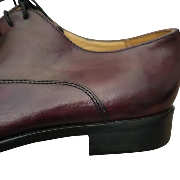 Mercanti Fiorentini Classic Toe Oxford in Burgundy Size-9.5. NWOT