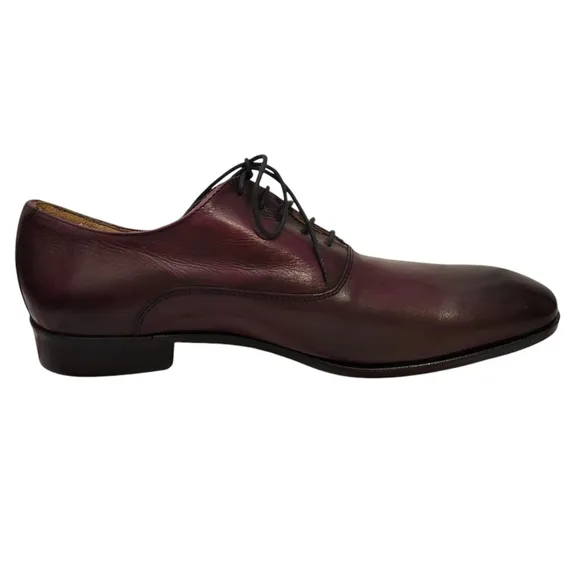 Mercanti Fiorentini Classic Toe Oxford in Burgundy Size-9.5. NWOT