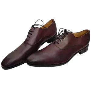 Mercanti Fiorentini Classic Toe Oxford in Burgundy Size-9.5. NWOT