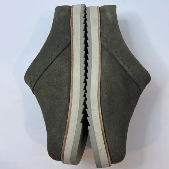 Merrel Juno Clog Women's 8.5 Olive Green Suede Slip-On Comfort Shoes