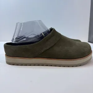 Merrel Juno Clog Women's 8.5 Olive Green Suede Slip-On Comfort Shoes
