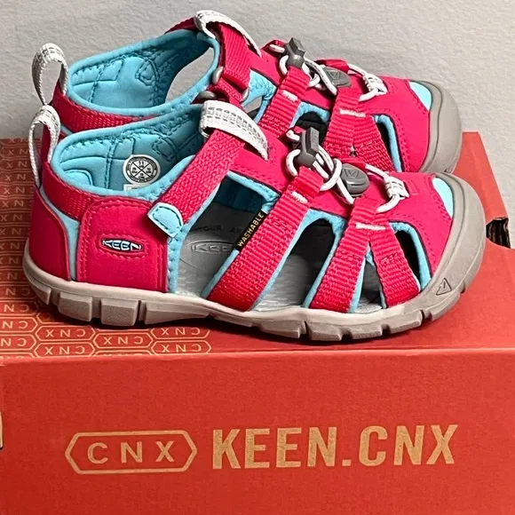 Merrell Little Girl Seacamp II CNX Trail Sandal Azalea/Ipanema Size 11 NIB