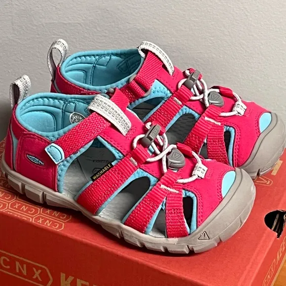 Merrell Little Girl Seacamp II CNX Trail Sandal Azalea/Ipanema Size 11 NIB