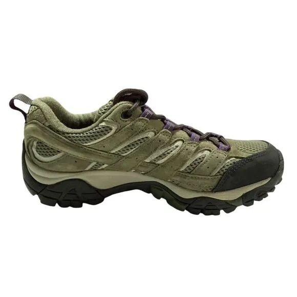 Merrell Shoes Womens 8 Green Moab 2 Vent Hiking Lace Up Suede Mesh Cap Toe