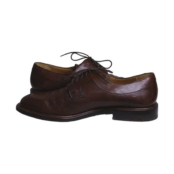 Mezlan Fiore Men's 9.5W Black Leather Split Toe Derby Dress Shoes Made in Spain