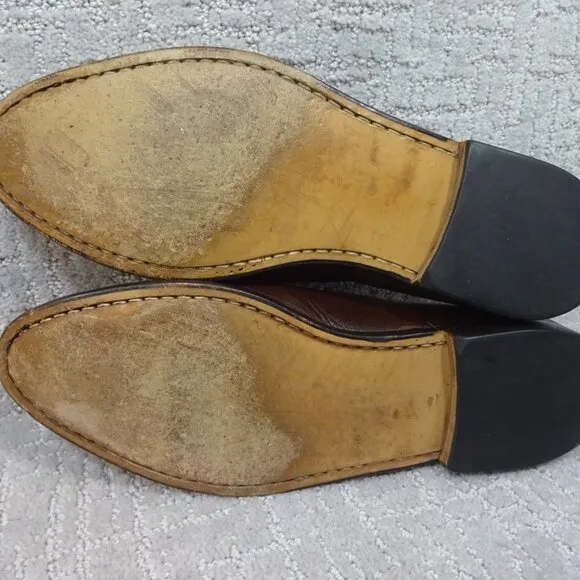 Mezlan Hudson Men's Size 10.5 M US Brown Leather Split Toe Dress Shoes Vintage