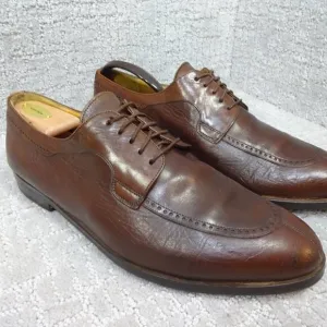 Mezlan Hudson Men's Size 10.5 M US Brown Leather Split Toe Dress Shoes Vintage