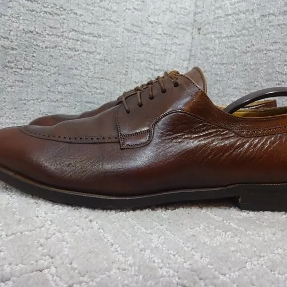 Mezlan Hudson Men's Size 10.5 M US Brown Leather Split Toe Dress Shoes Vintage