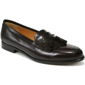 Mezlan Santander Tassel Loafer Shoes Slip On Leather Flat Heeled Black US 10