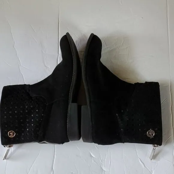 Michael Kors Boots Booties Ankle Shoes Black Vegan Leather Women's 5 WOMAN'S
