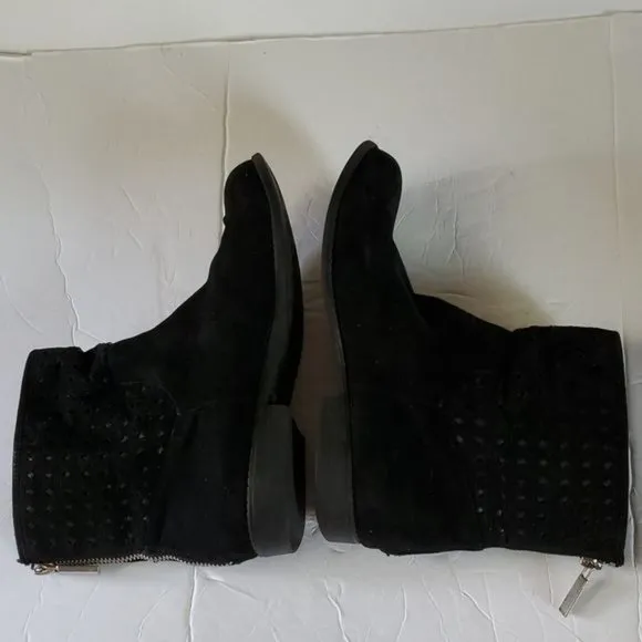 Michael Kors Boots Booties Ankle Shoes Black Vegan Leather Women's 5 WOMAN'S