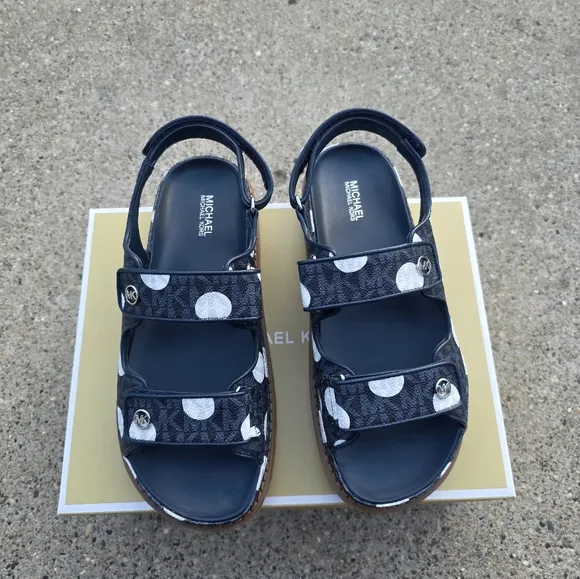 Michael Kors Leather Comfort Sandals  Women Size 8
