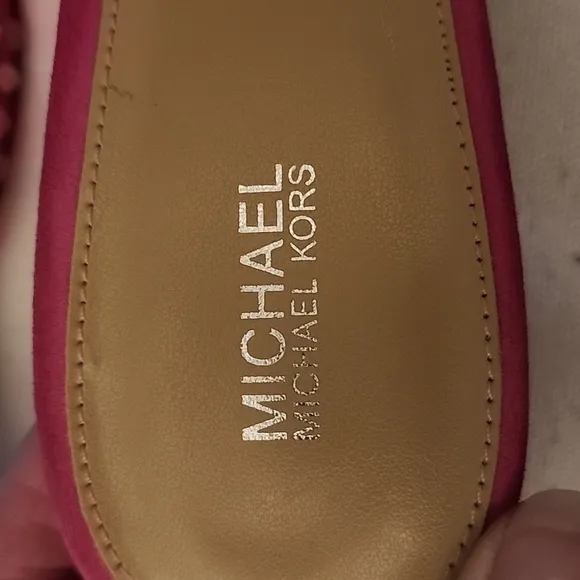 Michael Michael Kors Amal Kitten sandals open square toe pink size 8.5M heel 2in