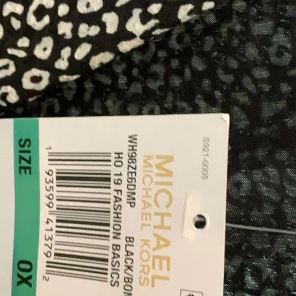 MICHAEL MICHAEL KORS Women's Dress Fit N Flair Long Sleeve Cocktail 0X Black NEW