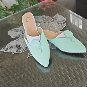 Mint Green Women's Mules