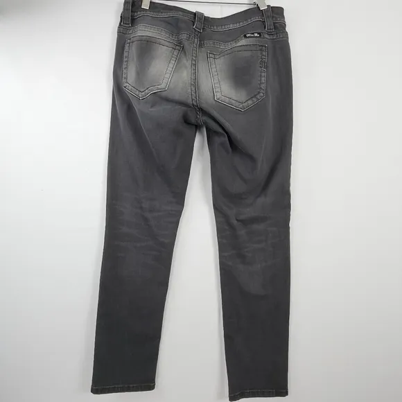 Miss Me gray ombre mid rise skinny jeans size 30