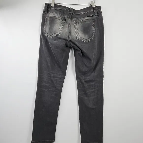 Miss Me gray ombre mid rise skinny jeans size 30