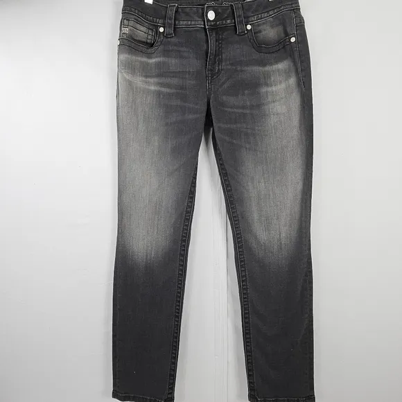 Miss Me gray ombre mid rise skinny jeans size 30