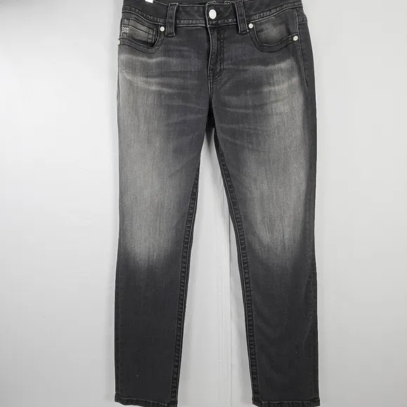Miss Me gray ombre mid rise skinny jeans size 30