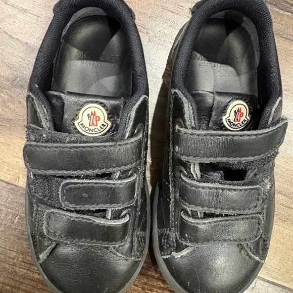 Moncler Kids Black Sneakers