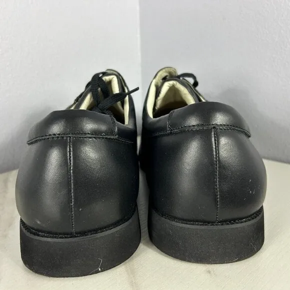 Mt. Emey Men's Black Leather Therapeutic Diabetic Lace-up Shoes 17 SE