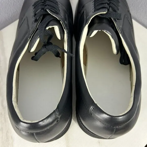 Mt. Emey Men's Black Leather Therapeutic Diabetic Lace-up Shoes 17 SE