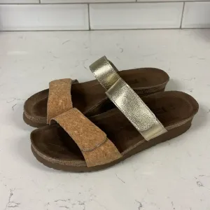 Naot Althea Radiant Gld Lthr/ Cork Lthr 4035-YE Size 39