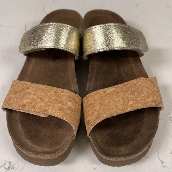 Naot Althea Radiant Gld Lthr/ Cork Lthr 4035-YE Size 39