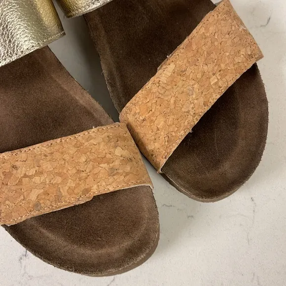 Naot Althea Radiant Gld Lthr/ Cork Lthr 4035-YE Size 39
